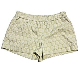 J Crew Y2K Boardwalk Lime Green Shorts Size 10 Coquette Vacation Travel Beach